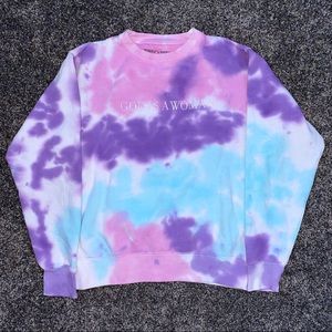 Ariana Grande God is a woman Tie-Dye Crewneck